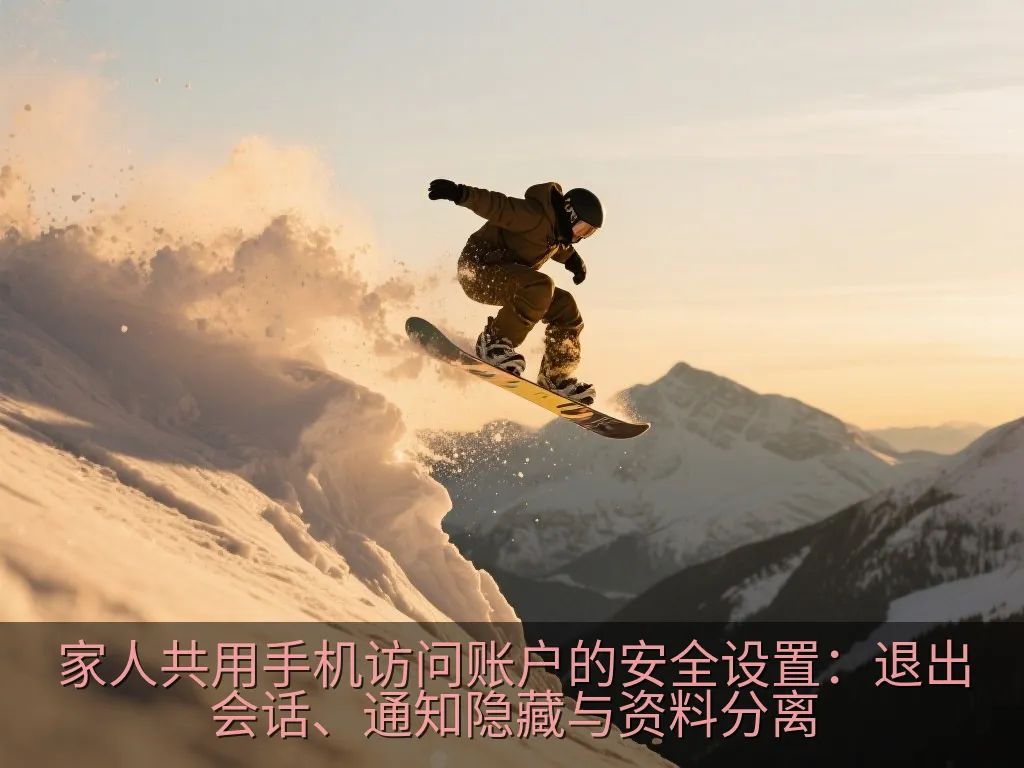 家人共用手机访问账户的安全设置：退出会话、通知隐藏与资料分离