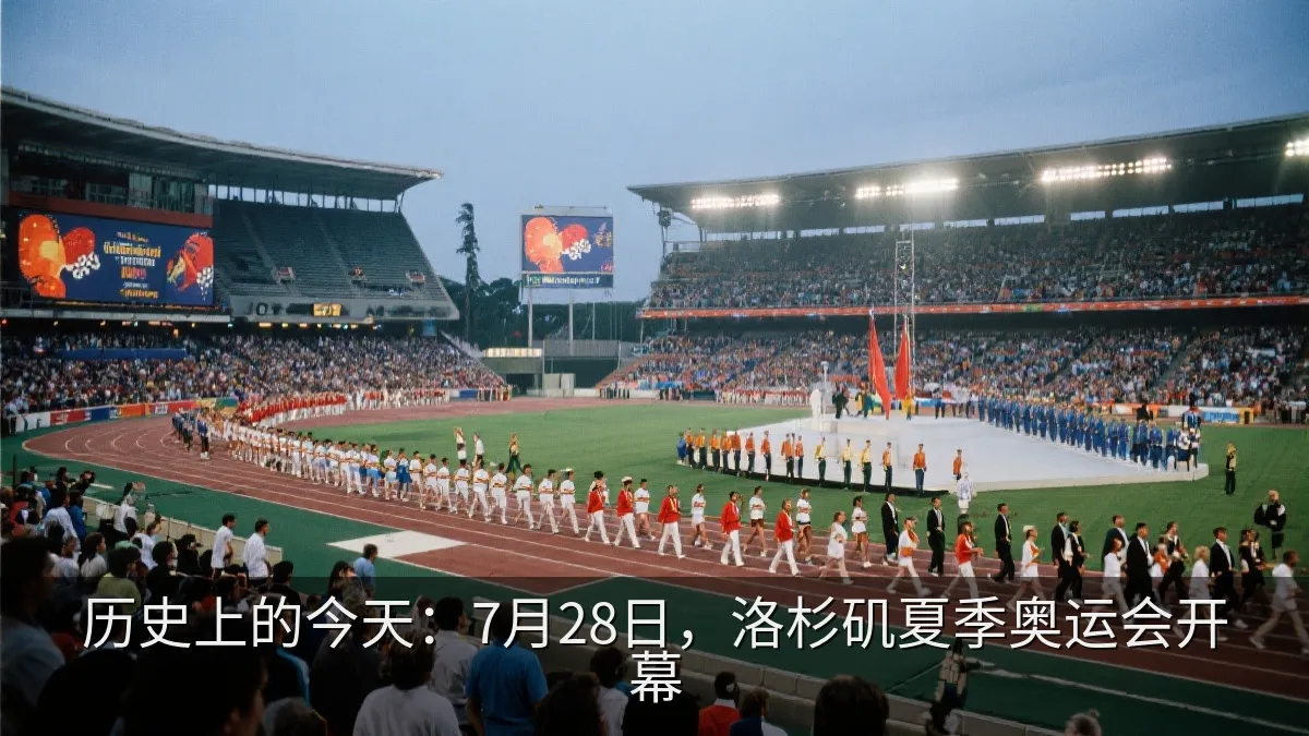 历史上的今天：7月28日，洛杉矶夏季奥运会开幕